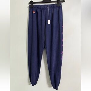 NWT Aviator Nation Bolt Fade Sweatpants Navy Size Small